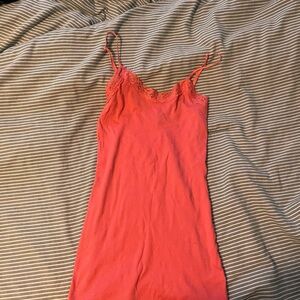 GAP Orange Sleeveless Fitted Camisole